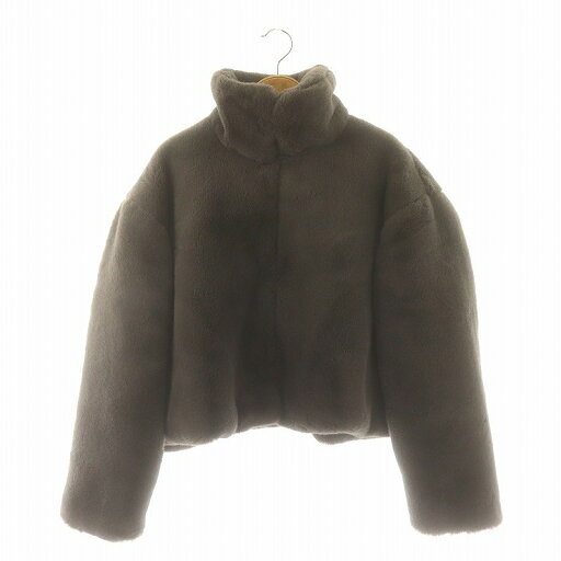 【中古】マウジー MOUSSY 23AW FAUX FUR STAND COLLAR ジャケット スタンドカラー F チャコールグレー /HK ■OS レディース 【ベクトル 古着】 241209 【中古】マウジー MOUSSY 23AW FAUX FUR STAND COLLAR ジャケット スタンドカラー F チャコールグレー /HK ■OS レディース 【ベクトル 古着】 241209