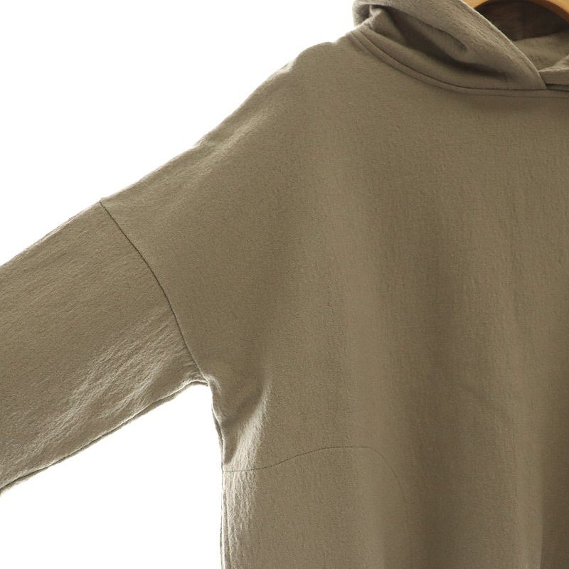 【中古】サクラ SACRA MILLED INTERLOCK HOODIE パーカー フーディー ウール 長袖 38 M カーキ /KO ■OS レディース 【ベクトル 古着】 241129