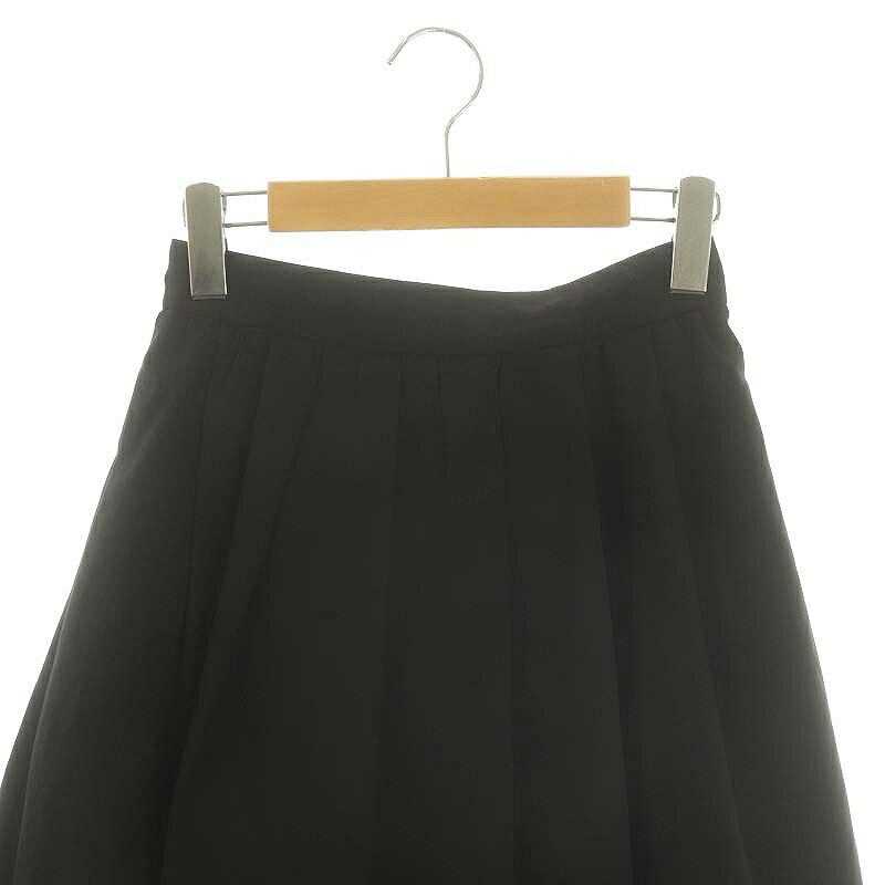 【中古】ドレステリア DRESSTERIOR タックロングスカート フレア 36 S 黒 ブラック /KO ■OS レディース 【ベクトル 古着】 241211
