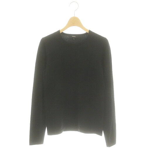 【中古】セオリー Theory Novo Merino Crew Neck ニット カットソー 長袖 S 黒 ブラック /DF ■OS レディース 【ベクトル 古着】 241203 【中古】セオリー Theory Novo Merino Crew Neck ニット カットソー 長袖 S 黒 ブラック /DF ■OS レディース 【ベクトル 古着】 241203