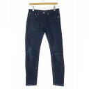 【中古】アーペーセー A.P.C. ボタンフライ デニムパンツ ジーンズ インディゴ 29 M 紺 ネイビー /AT ■OS レディース 【ベクトル 古着】 2...