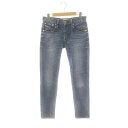【中古】レッドカード RED CARD anniversary 25th デニムパンツ ジーンズ スキニー スリム 23 青 ブラック 25506 /DF ■O...