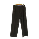 【中古】フローレント FLORENT HERRINGBONE WIDE PANTS パンツ ワイド ハイウエスト 34 茶 ブラウン /MY ■OS レディース 【ベクトル 古着】 250123(4)
