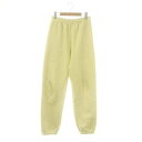 【中古】オーラリー AURALEE 24AW SMOOTH SOFT SWEAT PANTS ジョガーパンツ スウェット イージー 裏起毛 1 黄緑 イエローグ...