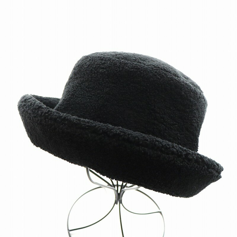 【中古】フェリシオベッキ FERRUCCIO VECCHI 24AW ボアハット GRACE CONTINENTAL取り扱い 帽子 F 黒 ブラック /AN14 ■OF レディース 【ベクトル 古着】 250221