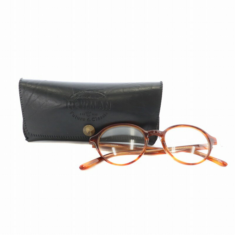 【中古】ニューマン NEWMAN WELCH2 伊達メガネ 47?20-145-C3 茶色 ブラウン /AS ■OS メンズ レディース 【ベクトル 古着】 250414