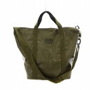 【中古】フレドリックパッカーズ FREDRIK PACKERS PE トートバッグ ショルダー 2way 大容量 PE素材 カーキ 緑 グリーン /AS ■OS...