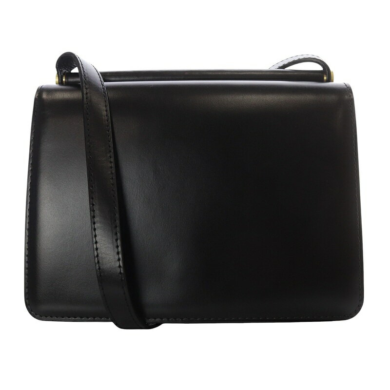 【中古】トゥティエ TOUT Y EST SAC PAUMELLE MINI ショルダーバッグ レザー 黒 ブラック /SR10 レディース 【ベクトル 古着】 250408