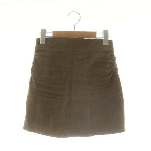 【中古】ザラ ZARA サイドギャザー ミニスカート 台形 S カーキ /HK ■OS ■SH レディース 【ベクトル 古着】 250401 【中古】ザラ ZARA サイドギャザー ミニスカート 台形 S カーキ /HK ■OS ■SH レディース 【ベクトル 古着】 250401