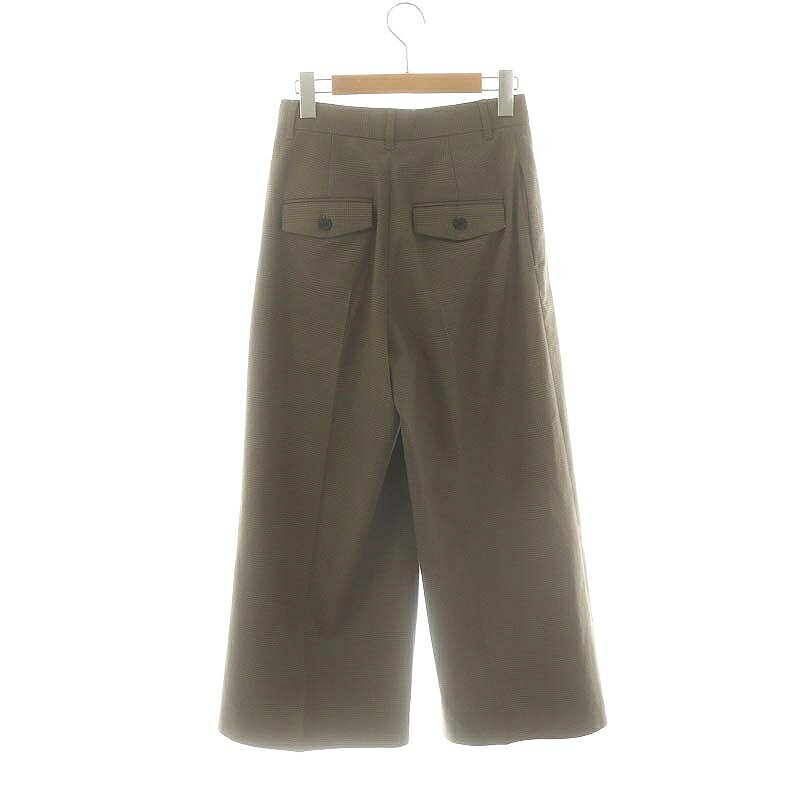 【中古】ミラオーウェン Mila Owen 24AW フラップ付2タックワイドダンディパンツ チェック 00 モカ グレー /DF ■OS レディース 【ベクトル 古着】 250325 auc-vector-20746639 ブランド古着の買取販売ベクトル サンプル画像2