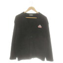 【中古】ヒステリックグラマー HYSTERIC GLAMOUR 24AW SEE NO EVILワッペン カーディガン フリース M 黒 /MI ■OS メンズ 【ベクトル 古着】 250402