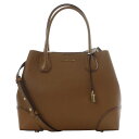【中古】マイケルコース MICHAEL KORS MERCER CORNER ミディアム サッチェル 2WAYバッグ ショルダーバッグ ハンドバッグ ロゴ 茶色...