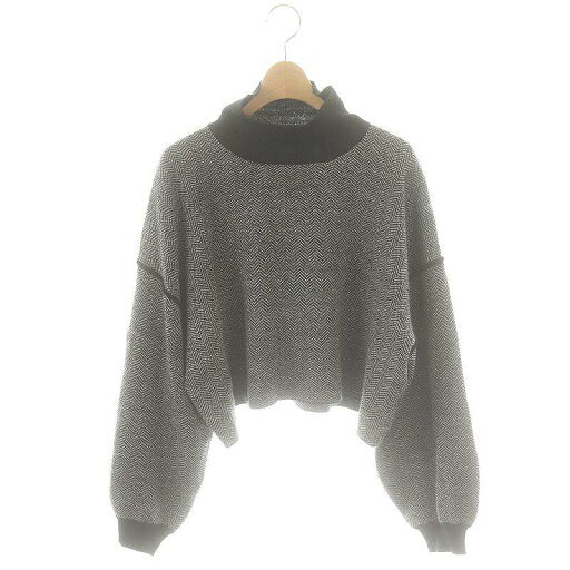 【中古】アイテムズアーバンリサーチ ITEMS URBAN RESEARCH ニット セーター Free 黒 白 /MI ■OS ■GY39 ■AX レディース 【ベクトル 古着】 250403 【中古】アイテムズアーバンリサーチ ITEMS URBAN RESEARCH ニット セーター Free 黒 白 /MI ■OS ■GY39 ■AX レディース 【ベクトル 古着】 250403