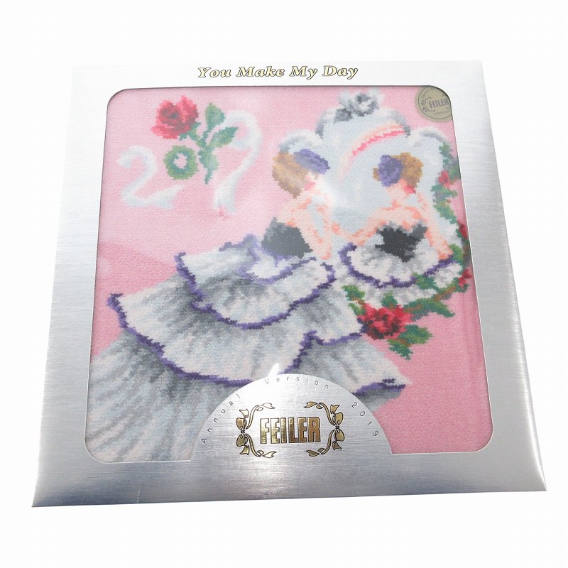 【中古】未使用品 フェイラー FEILER Annual Version 2019 ウォッシュ ハンカチ ハンドタオル 花柄 ピンク /FF レディース 【ベクトル 古着】 250527のサムネイル