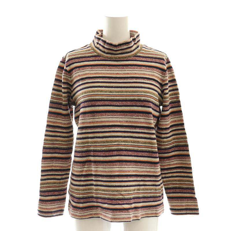 【中古】エディーバウアー EDDIE BAUER ボーダーニット カットソー プルオーバー PM マルチカラー /CX ..