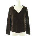 【中古】未使用品 ナチュラルビューティーベーシック NATURAL BEAUTY BASIC Vネックセーター ニット S ブラウン /DO ■OS ■GY39 ■AX レディース 【ベクトル 古着】 250401(4)