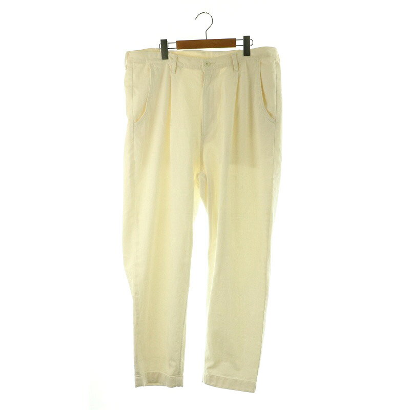 【中古】ジャーナルスタンダード ラックス JOURNAL STANDARD LUXE テーパードパンツ タック オフホワイト /MY ■OS メンズ 【ベクトル 古着】 250403