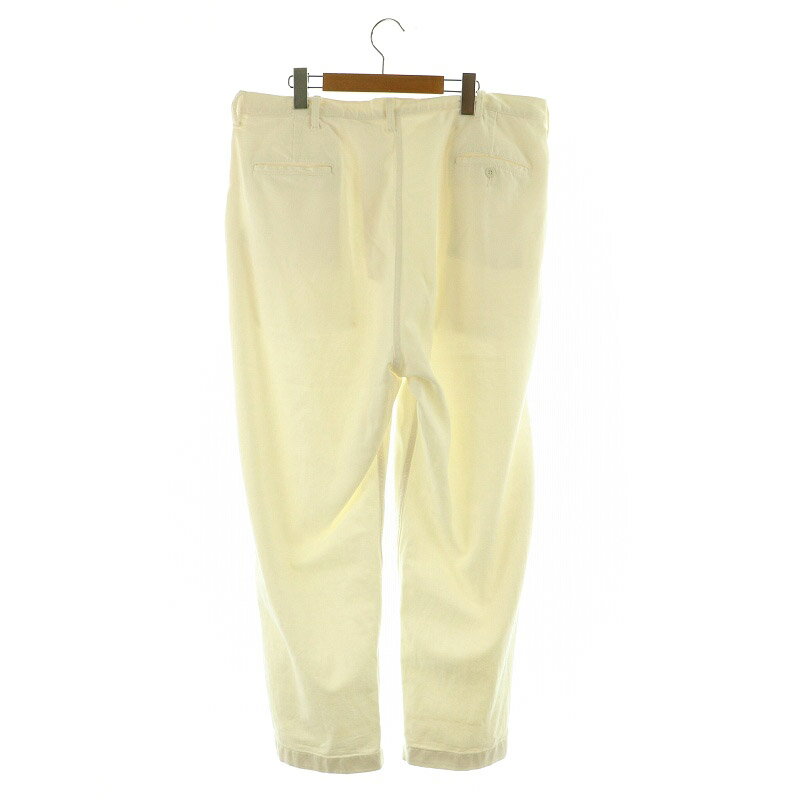 【中古】ジャーナルスタンダード ラックス JOURNAL STANDARD LUXE テーパードパンツ タック オフホワイト /MY ■OS メンズ 【ベクトル 古着】 250403