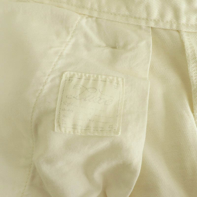 【中古】ジャーナルスタンダード ラックス JOURNAL STANDARD LUXE テーパードパンツ タック オフホワイト /MY ■OS メンズ 【ベクトル 古着】 250403