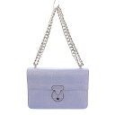 【中古】ヘンリーベンデル HENRI BENDEL 2WAY ハンドバッグ ショルダーバッグ チェーン プッシュロック式 ロゴ 水色 ライトブルー /BB ■O...