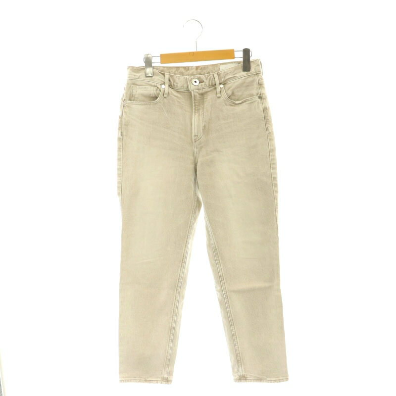 【中古】アッパーハイツ upper hights THE GIRL デニム パンツ ジーンズ テーパード 23 ベージュ /CX ■OS レディース 【ベクトル 古着】 250415