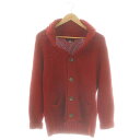 【中古】ティーケーミクスパイス タケオキクチ THE SHOP TK MIXPICE カーディガン ニット 長袖 XL レッド /HK ■OS ■GY39 ■A...