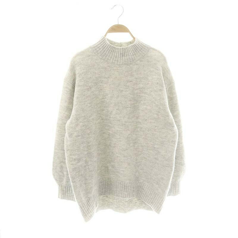 【中古】グローバルワーク GLOBAL WORK ニット セーター モックネック 長袖 M ライトグレー /DF ■OS ■G..
