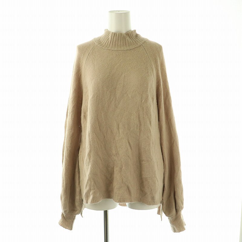 【中古】フーズフーチコ who's who Chico ニット セーター 長袖 ハイネック アンゴラ混 F ベージュ /ES ■OS ■GY39 ■AX レディース 【ベクトル 古着】 250404