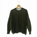 【中古】サクラ SAKULA EXTRA FINE MERINO TOP ニット セーター ウール 38 カーキ /DO ■OS レディース 【ベクトル 古着】 250404
