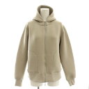 【中古】ナノユニバース nano universe 24SS テックダンボールダブルジップパーカー ジップアップ F グレージュ /AT ■OS レディース 【ベクトル 古着】 250408