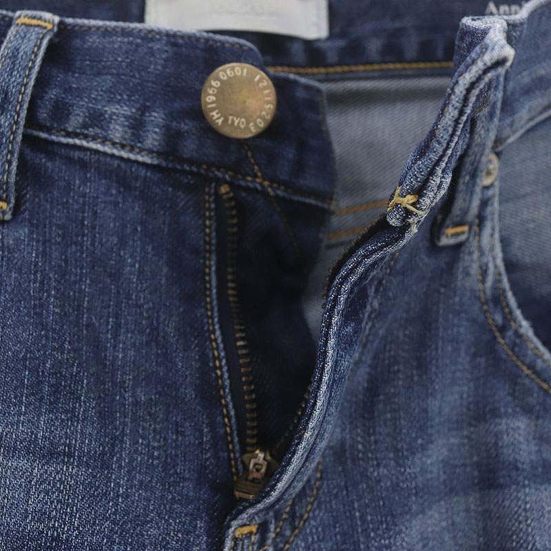 【中古】レッドカード RED CARD Anniversary 25th Crop 加工カットオフデニムパンツ ジーンズ スリム 22 青 ブルー 25406 /DF ■OS ■PN レディース 【ベクトル 古着】 250428