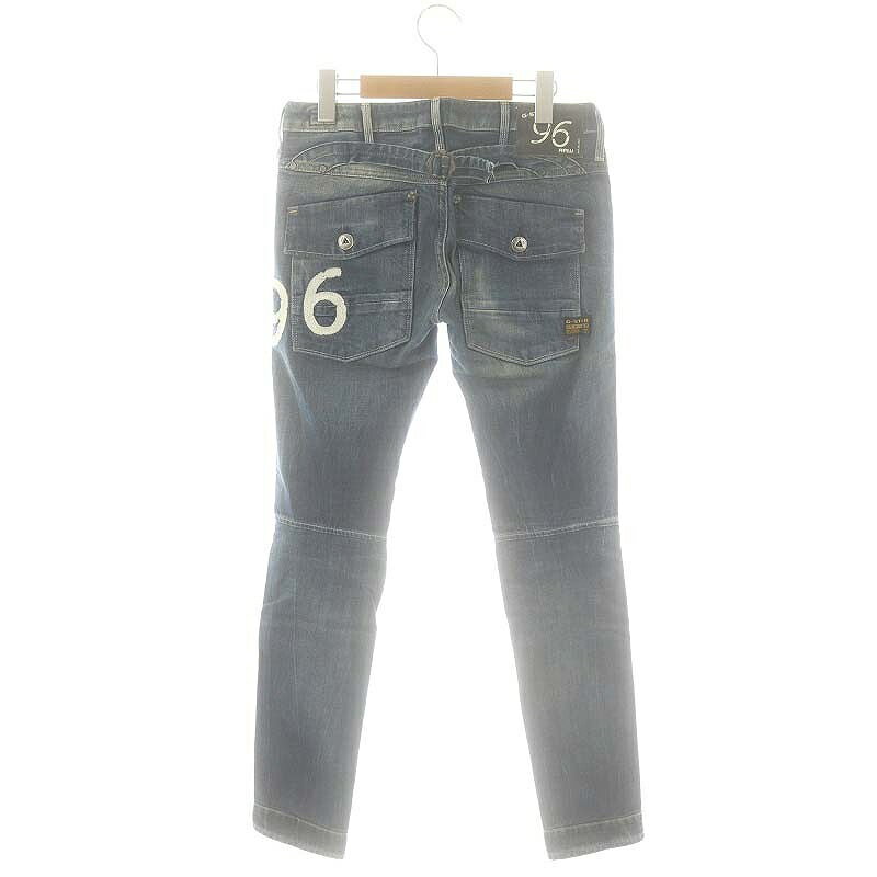 【中古】ジースターロウ G-Star RAW スリムデニムパンツ スキニー 25 ブルー GS3301 /HK ■OS レディース 【ベクトル 古着】 250417