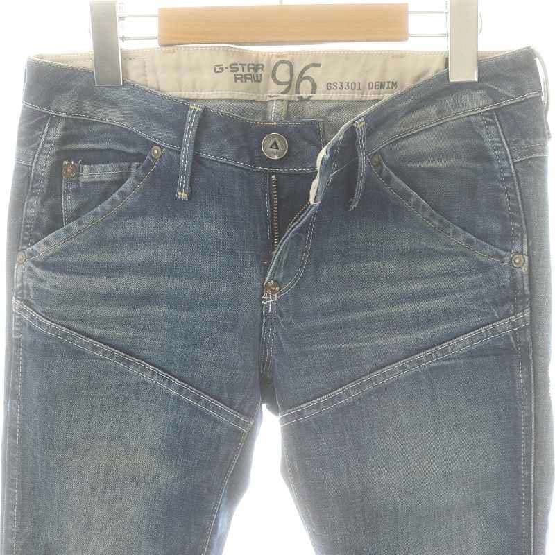 【中古】ジースターロウ G-Star RAW スリムデニムパンツ スキニー 25 ブルー GS3301 /HK ■OS レディース 【ベクトル 古着】 250417