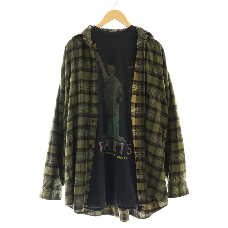 楽天市場】balenciaga t shirt(柄チェック)(トップス|メンズ 楽天市場】balenciaga t shirt(柄チェック)(トップス|メンズ