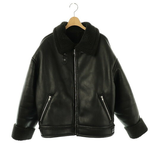【中古】ジーナシス JEANASIS フェイクレザー 裏地ボア ジャケット F 黒 /MI ■OS レディース 【ベクトル 古着】 250416 【中古】ジーナシス JEANASIS フェイクレザー 裏地ボア ジャケット F 黒 /MI ■OS レディース 【ベクトル 古着】 250416