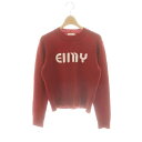 【中古】エイミーイストワール eimy istoire 24AW EIMYロゴニット セーター F 赤 /MI ■OS レディース 【ベクトル 古着】 250423(4)