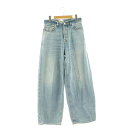 【中古】未使用品 ハイクル HAIKURE AP STUDIO取扱 25SS BETHANY BLUE AQUA denim デニム パンツ ジーンズ ワイド 024 青 /MI ■OS レディース 【ベクトル 古着】 250423(4)