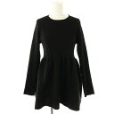 【中古】ルルウィルビー Loulou Willoughby 25SS ペプラムニットプルオーバー 長袖 2 ブラック /HK ■OS レディース 【ベクトル 古着】 250421(4)
