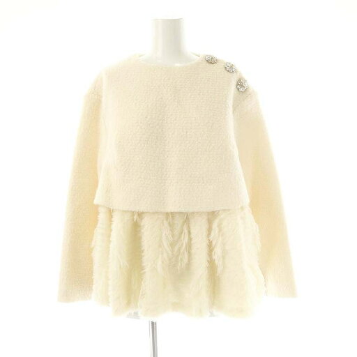 【中古】セブンテンバイミホカワヒト SEVEN TEN by MIHO KAWAHITO 23AW フェザーヤーンレイヤードウールトップス チュニック S アイボリー /MI ■OS レディース 【ベクトル 古着】 250422 【中古】セブンテンバイミホカワヒト SEVEN TEN by MIHO KAWAHITO 23AW フェザーヤーンレイヤードウールトップス チュニック S アイボリー /MI ■OS レディース 【ベクトル 古着】 250422