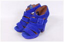 【中古】ジェフリーキャンベル Jeffrey Campbell ストラップ ブーティ グラディエーター サンダル 22.5 青 ブルー /☆y0520 ■PN ...