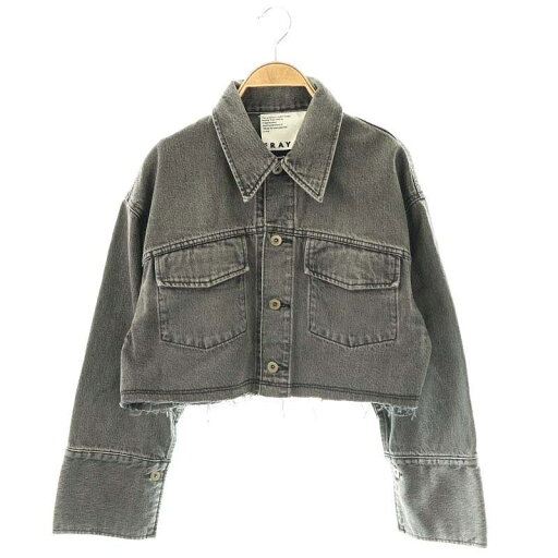 【中古】フレイアイディー FRAY I.D 24SS ショートデニムジャケット Gジャン カットオフ ダメージ加工 0 グレー /DO ■OS レディース 【ベクトル 古着】 250428 【中古】フレイアイディー FRAY I.D 24SS ショートデニムジャケット Gジャン カットオフ ダメージ加工 0 グレー /DO ■OS レディース 【ベクトル 古着】 250428