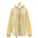 【中古】パタゴニア Patagonia ジップアップ パーカー ロゴ M クリーム色 /AT ■OS レディース 【ベクトル 古着】 250526