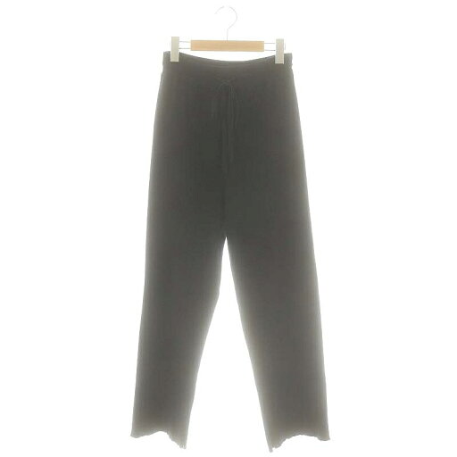 【中古】サクラ SAKULA ツイストコットンパンツ リブニット 38 黒 ブラック /SS ■OS レディース 【ベクトル 古着】 250507 【中古】サクラ SAKULA ツイストコットンパンツ リブニット 38 黒 ブラック /SS ■OS レディース 【ベクトル 古着】 250507