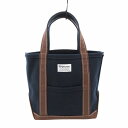 【中古】オーチバル ORCIVAL オーシバル ミニ トートバッグ ロゴ パッチ キャンバス 紺 茶 ネイビー ブラウン /HO レディース 【ベクトル 古着】 250513(4)