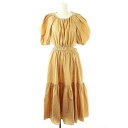 【中古】ウラジョンソン ULLAJOHNSON Claire Dress ワンピース ロング 五分袖 4 ベージュ /DO ■OS レディース 【ベクトル 古着】 250507(4)