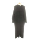 【中古】エンフォルド ENFOLD BLOUSE ALL-IN-ONE オールインワン パンツ 長袖 38 ネイビー /HK ■OS レディース 【ベクトル 古...
