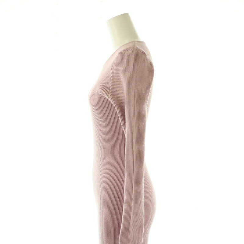 【中古】未使用品 ジュリアブティック JULIA BOUTIQUE カラバリマーメイドニットワンピース ロング 長袖 ピンク 24555 /HK ■OS レディース 【ベクトル 古着】 250624