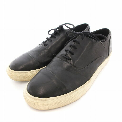【中古】アラウンドザシューズ around the shoes スニーカー 革 レザー 42 黒 ブラック /UO ■SH メンズ 【ベクトル 古着】 250609 【中古】アラウンドザシューズ around the shoes スニーカー 革 レザー 42 黒 ブラック /UO ■SH メンズ 【ベクトル 古着】 250609
