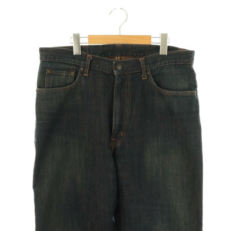 【中古】ゴールドラッシュ GOLD RUSH デニムパンツ ジーンズ ジッパーフライ コットン 35 濃紺 /NR ■OS ■GY39 ■AX メンズ 【ベクトル 古着】 250715