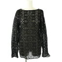 【中古】カレンソロジー Curensology 23AW レースギャザースリーブブラウス 長袖 F ブラック /HK ■OS ■SH レディース 【ベクトル 古着】 250519(4)
